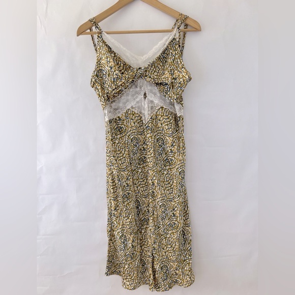 Anthropologie Paisley Slip Dress size M - Picture 2 of 10
